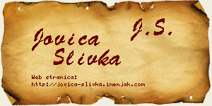 Jovica Slivka vizit kartica